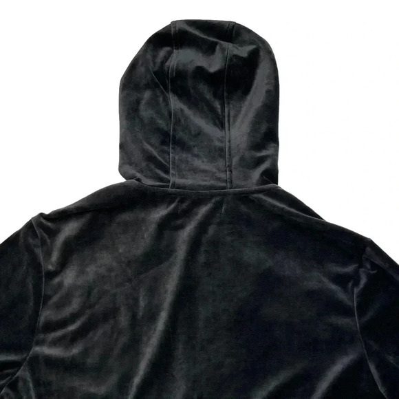 International Concepts Skip Sport Deep Black Velour Classic Fit Mens Jacket - Picture 10 of 12